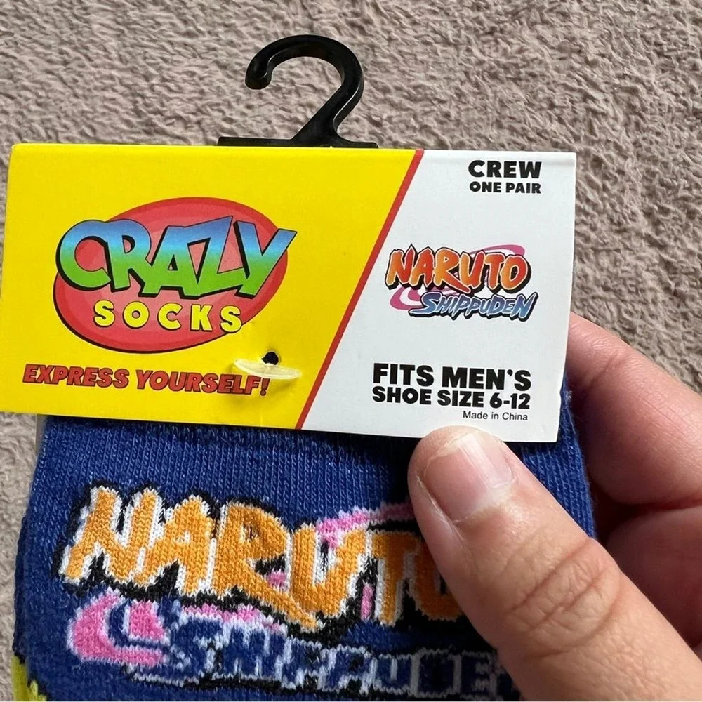 NWT Naruto Crew Socks‎